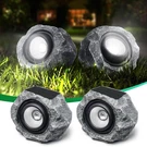 2 Pack Solar Rock Lights Outdoor, Angle Adjustable Water.... Fixed Price $53.59.
