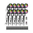 Zuckeo 12W Color Changing Landscape Lights Rgb Low Voltage Lighting.... Fixed Price $107.18.