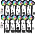 12PACK Rgb Landscape Lights 15W 12-24V Color Changing Waterproof IP66 Adjustable. Fixed Price $159.94.