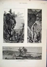 Original Old Antique Print 1881 America Titan Pier Mount Holyoke Elk Lake Rocky. Fixed Price $25.51.
