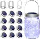 Sunkite Solar Mason Jar Lights, 12 Pack 30 Led Waterproof Fairy Firefly Lids. Fixed Price $51.45.