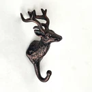 Bronze-toned Cast Iron Elk Head Mount Coat Hook Hanger 7.5" Tall Cabin Rustic. Fixed Price $16.20.