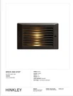 Hinkley 58025BZ Step Light, (1) Lamps Led Lamp, 120 V, Bronze. Fixed Price $89.00.