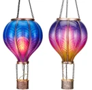 Hanging Solar Lantern 2 Pack Waterproof Purple Hot Air Balloon Teresas Outdoor. Fixed Price $59.99.
