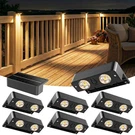 Bridika Solar Fence Lights Outdoor 8 Pack, Bright Deck With Lens.... Fixed Price $59.49.