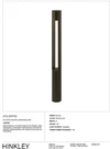 Hinkley Lighting 15601 Atlantis 12V 5.7VA 30" Tall Round Bollard - Bronze. Fixed Price $125.00.