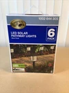 (6) Hampton Bay Solar Outdoor Led Ribbed Lens Landscape Black Pathway Lights. Fixed Price $48.88.