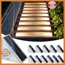 Ellasay Stair Lights Outdoor 12 PACK,10 Color Modes Solar Step For Outsid. Fixed Price $81.94.