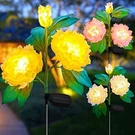 Brightown Outdoor Solar Flower Lights - 3 Pack Penoy. Fixed Price $31.42.