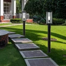 2-PK 1-LIGHT Outdoor Post With Clear Glass Shade And Black Finish. Fixed Price $36.72.