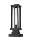 Glenwood 1-LIGHT Outdoor Pier Mounted Fixture In Black. Fixed Price $270.00.