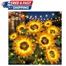 Solar Flowers Outdoor Waterproof: 3 Pack 9 Silk Sunflower Lights With 800M. Fixed Price $39.90.