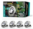 Bell + Howell Led Outdoor Solar Powered Swivelisk Lights 4PK -silver. Fixed Price $29.74.