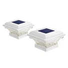 Home Zone Security Pack Solar Post Cap Lights Lumens ELI1243G White. Fixed Price $25.63.