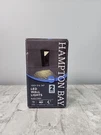 Hampton Bay Black Integrated Led Outdoor Solar Wall Lantern Sconce Light 2 Pack. Fixed Price $33.89.