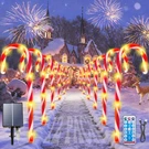 Yepvie Solar Candy Cane Lights, 12 Inches, Red White( Led: Warm White). Fixed Price $30.99.