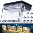 Qualdout Solar Deck Lights 8 Pack, Step IP65 Waterproof Po.... Fixed Price $62.08.
