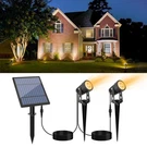 Aponuo Metal Solar Spot Lights Outdoor With 9.8FT Cable 2-IN-1, Warm White. Fixed Price $68.99.
