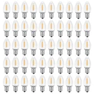 50 Pack C7 Clear Led Replacement Christmas Light Bulb, Base 120V Water.... Fixed Price $30.74.