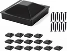 16 Set 4 X (actual 3.5") Aluminum Pyramid Pcs, Midnight Black. Fixed Price $63.36.