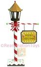 Mrs. Claus Bakery Lighted Christmas North Pole Tin Lamp Post Street New. Fixed Price $149.99.