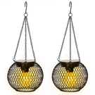 Solar Outdoor, 2 Pack Brighter Metal Hanging Lanterns, IP65 Wa.... Fixed Price $37.67.
