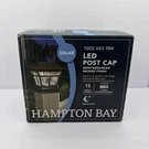 Hampton Bay 4X4 6X6 Mediterranean Bronze Led Outdoor Solar Deck Post Light. Fixed Price $22.38.