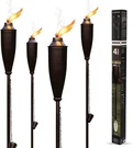 Garden Torches For Outside -deco Home Pack Of 4 Metal Brown. Fixed Price $64.70.