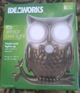 Ideaworks Led Sensor Owl Hoots & Lights Up With Motion Detection Wall Table. Fixed Price $34.95.