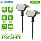 2 X Solar Lights Led Garden Outdoor Pathway Lawn Fence Lamp. Fixed Price $27.98.