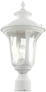 Livex Oxford 19" High Textured White Lantern Outdoor Post Light. Fixed Price $199.96.