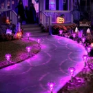 Solar Mushroom Lights Outdoor 8 Pack Purple Led Garden Pathway Yard Waterproof. Fixed Price $31.98.