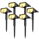 Aloftsun Solar Motion Sensor Outdoor Lights,waterproof 6 Pack, Warm White. Fixed Price $61.32.