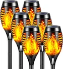 6 Pack Led Solar Flame Torch Lights Outdoor Flickering Garden Yard Pathway Lamps. Fixed Price $19.99.