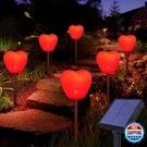 Abkshine 6-PACK Solar Red Heart Stake Lights Valentine's Day Outdoor Decor. Fixed Price $38.59.