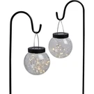 Sim Supply Outdoor Expressions Hanging Glass Globe 30 In. H. Solar White. Fixed Price $54.99.