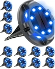 Biling Solar Pathway Outdoor Uplight Sidelight, 12 Packs Blue Bright S.... Fixed Price $56.37.