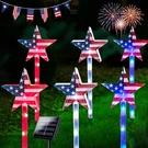 Nahiyelas 6 Pack Patriotic Solar Pathway Lights For Independence Day & Flag D.... Fixed Price $43.51.