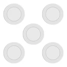 Ge Set Of 5 Dimmable Modern Corded Electric Plastic Led 4 Watt Puck Light, White. Fixed Price $54.99.