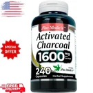 Activated Charcoal Vegan Capsules 1600MG 240 Absorbent Ultra High Absorption Us.. Fixed Price $14.99.
