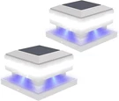 2/4 Pack Outdoor Light Solar Deck Fence Cap 4X4/5X5/6X6 Wooden Posts. Fixed Price $39.99.