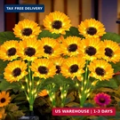 Vookry Solar Outdoor, Pack With 24 Sunflower Lights, Waterproof. Fixed Price $68.98.