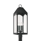 Capital Lighting Burton Outdoor Post-lantern, Black/clear 946343BK. Fixed Price $312.00.
