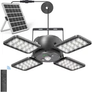 Solar Shed Light, 1200LM 144LED Motion Sensor Pendant 5 Lighting Modes Re. Fixed Price $41.99.