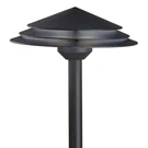 Kichler 16124-30 Black Round Tiered 21" Led Path & Spread Light 3000K. Fixed Price $259.99.