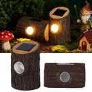 Solar Tree Stump Path Lights Outdoor, Enchanted Garden Lighting With Warm Whi.... Fixed Price $46.79.