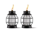 Tiki Tabletop Metal Torch Lanterns, 2-PACK Stylish Outdoor. Fixed Price $70.10.
