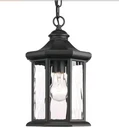 Progress Lighting Edition 1-LIGHT Textured Black Clear Water Glass Outdoor. Fixed Price $86.47.