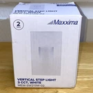 2 Pack - Maxxima Vertical Hardwired White Step Light Led Stair In/outdoor. Fixed Price $14.95.
