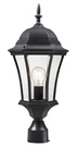 Roseto ZPL25843 Glenn 22" Tall Outdoor Single Head Post Light - Black. Fixed Price $91.80.